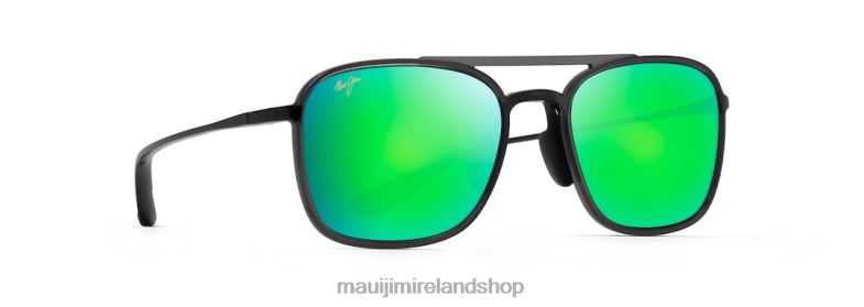 Maui Jim Ireland 2J26J105 | Maui Jim Keokea Polarized Aviator Sunglasses Translucent Grey/Green