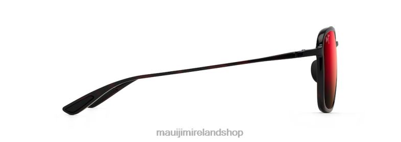 Maui Jim Ireland 2J26J107 | Maui Jim Keokea Polarized Aviator Sunglasses Red and Black Tortoise/HAWAII LAVA