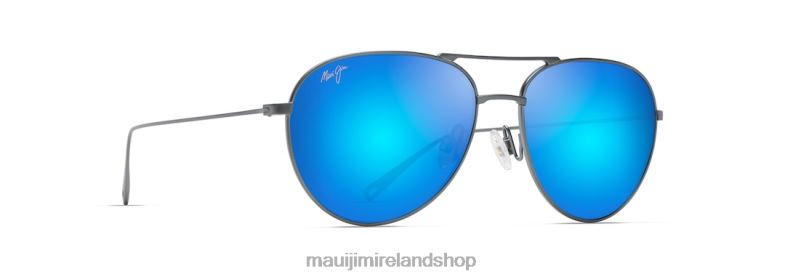 Maui Jim Sunglasses 2J26J11 | Maui Jim Walaka Polarized Aviator Sunglasses Dove Grey/Blue Hawaii