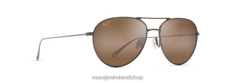 Maui Jim Sunglasses 2J26J12 | Maui Jim Walaka Polarized Aviator Sunglasses Satin Sepia/HCL Bronze