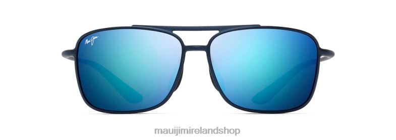 Maui Jim Sunglasses 2J26J164 | Maui Jim Kaupo Gap Polarized Aviator Sunglasses Matte Blue/Blue Hawaii