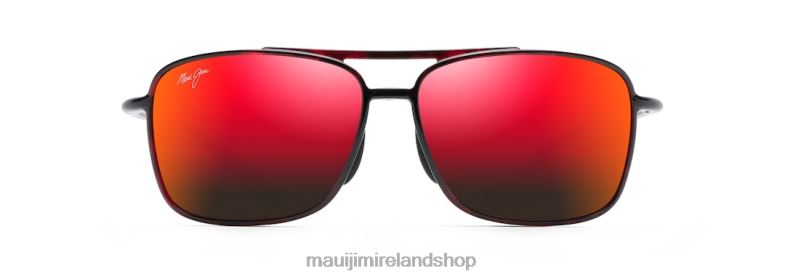 Maui Jim Sunglasses 2J26J166 | Maui Jim Kaupo Gap Polarized Aviator Sunglasses Red and Black Tortoise/HAWAII LAVA