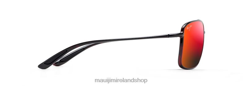 Maui Jim Sunglasses 2J26J166 | Maui Jim Kaupo Gap Polarized Aviator Sunglasses Red and Black Tortoise/HAWAII LAVA