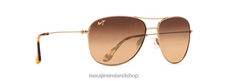 Maui Jim Sunglasses 2J26J199 | Maui Jim Cliff House Polarized Aviator Sunglasses Gold/HCL Bronze