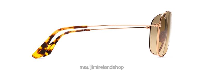 Maui Jim Sunglasses 2J26J199 | Maui Jim Cliff House Polarized Aviator Sunglasses Gold/HCL Bronze