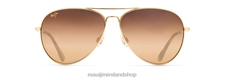 Maui Jim Sunglasses 2J26J318 | Maui Jim Mavericks Polarized Aviator Sunglasses Gold/HCL Bronze
