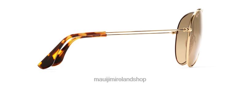 Maui Jim Sunglasses 2J26J318 | Maui Jim Mavericks Polarized Aviator Sunglasses Gold/HCL Bronze