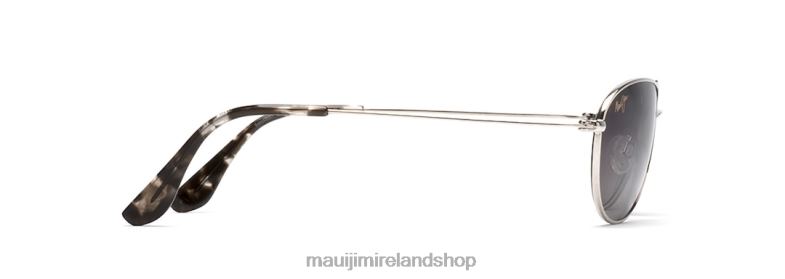 Maui Jim Sunglasses 2J26J327 | Maui Jim Baby Beach Polarized Aviator Sunglasses Silver/Neutral Grey