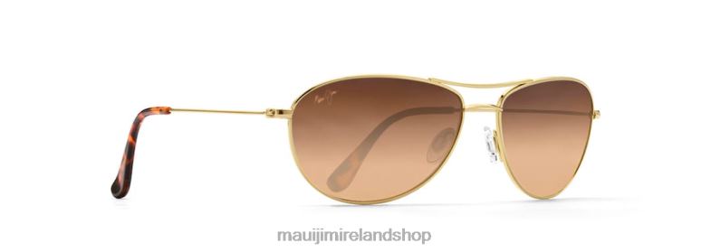 Maui Jim Sunglasses 2J26J328 | Maui Jim Baby Beach Polarized Aviator Sunglasses Gold/HCL Bronze