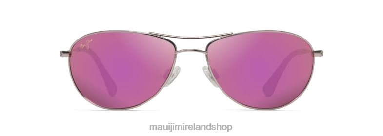 Maui Jim Sunglasses 2J26J333 | Maui Jim Baby Beach Polarized Aviator Sunglasses Gloss Maple/Sunrise