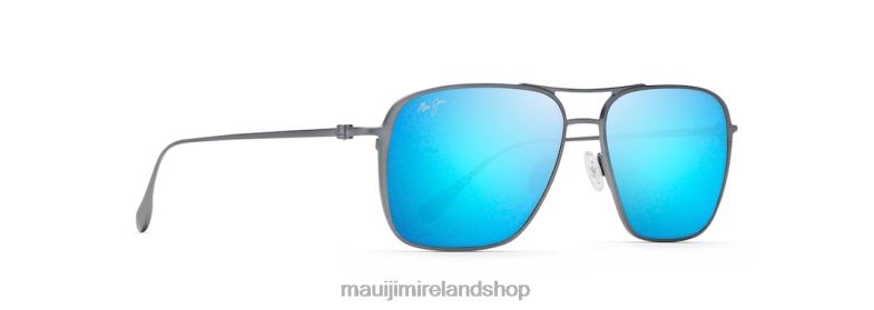 Maui Jim Sunglasses 2J26J361 | Maui Jim Beaches Asian Fit Polarized Aviator Sunglasses Dove Grey/Blue Hawaii