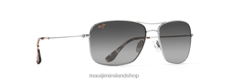 Maui Jim Sunglasses 2J26J413 | Maui Jim Wiki Wiki Polarized Aviator Sunglasses Silver/Neutral Grey