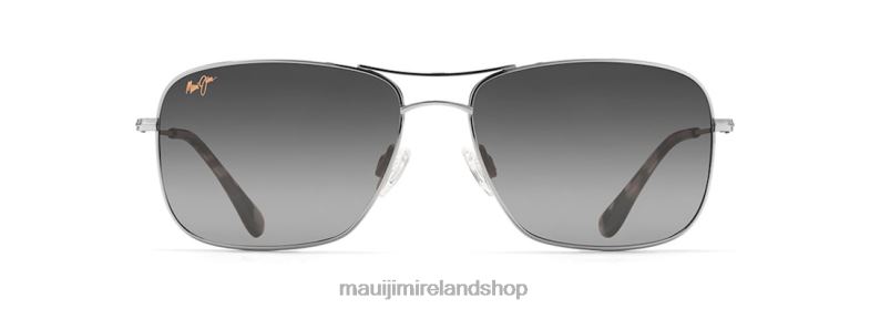 Maui Jim Sunglasses 2J26J413 | Maui Jim Wiki Wiki Polarized Aviator Sunglasses Silver/Neutral Grey