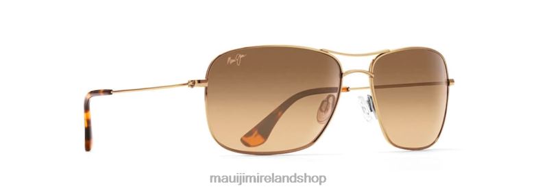 Maui Jim Sunglasses 2J26J414 | Maui Jim Wiki Wiki Polarized Aviator Sunglasses Gold/HCL Bronze