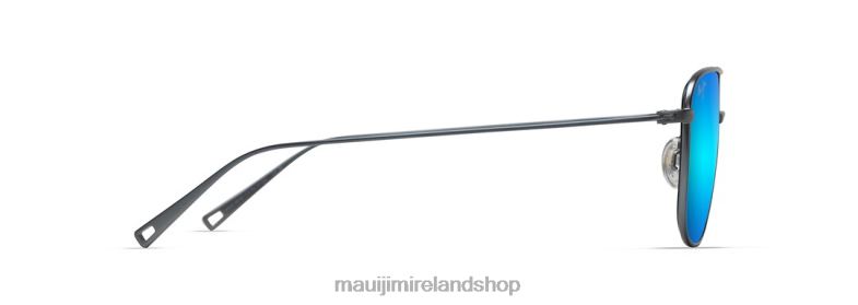 Maui Jim Sunglasses 2J26J7 | Maui Jim Mikioi Polarized Aviator Sunglasses Dove Grey/Blue Hawaii