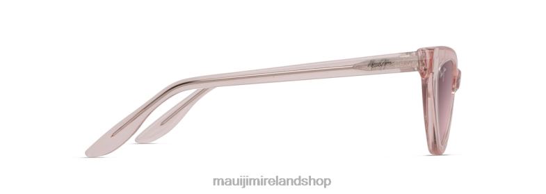 Maui Jim Ireland 2J26J17 | Maui Jim Lychee Polarized Cat Eye Sunglasses Translucent Light Pink/Rose