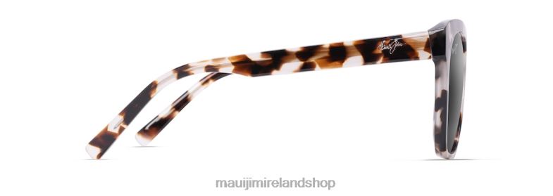 Maui Jim Ireland 2J26J45 | Maui Jim Alulu Polarized Cat Eye Sunglasses White Tokyo Tortoise/Neutral Grey