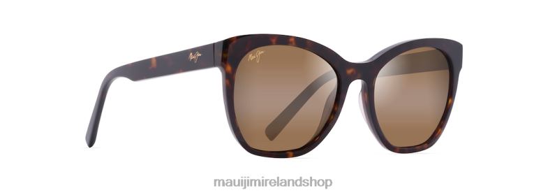 Maui Jim Ireland 2J26J46 | Maui Jim Alulu Polarized Cat Eye Sunglasses Dark Tortoise/HCL Bronze