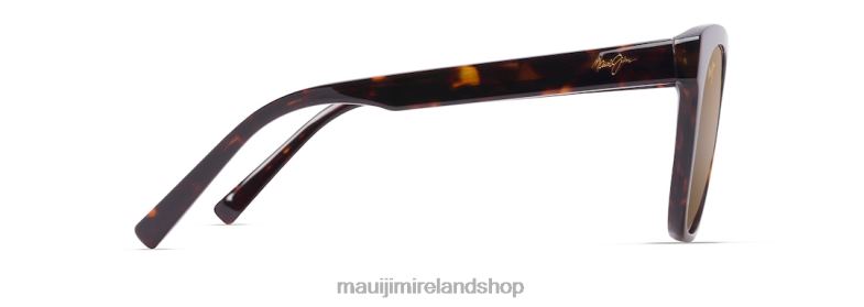 Maui Jim Ireland 2J26J46 | Maui Jim Alulu Polarized Cat Eye Sunglasses Dark Tortoise/HCL Bronze