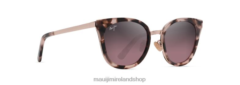 Maui Jim Ireland 2J26J54 | Maui Jim Wood Rose Polarized Cat Eye Sunglasses Pink Tortoise with Rose Gold/Rose