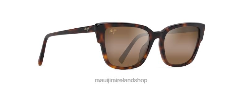 Maui Jim Ireland 2J26J57 | Maui Jim Kou Polarized Cat Eye Sunglasses Tortoise/HCL Bronze