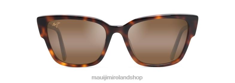 Maui Jim Ireland 2J26J57 | Maui Jim Kou Polarized Cat Eye Sunglasses Tortoise/HCL Bronze