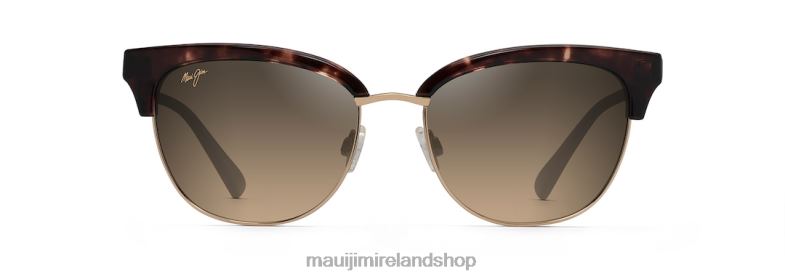 Maui Jim Ireland 2J26J70 | Maui Jim Lokelani Polarized Cat Eye Sunglasses Tortoise with Gold/HCL Bronze
