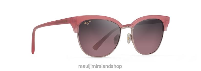 Maui Jim Ireland 2J26J72 | Maui Jim Lokelani Polarized Cat Eye Sunglasses Bubblegum with Rose Gold/Rose