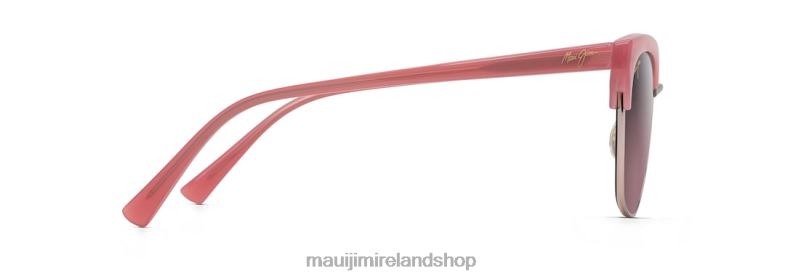 Maui Jim Ireland 2J26J72 | Maui Jim Lokelani Polarized Cat Eye Sunglasses Bubblegum with Rose Gold/Rose