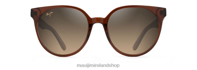 Maui Jim Ireland 2J26J98 | Maui Jim Mehana Polarized Cat Eye Sunglasses Rootbeer with Crystal/HCL Bronze