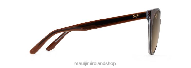 Maui Jim Ireland 2J26J98 | Maui Jim Mehana Polarized Cat Eye Sunglasses Rootbeer with Crystal/HCL Bronze