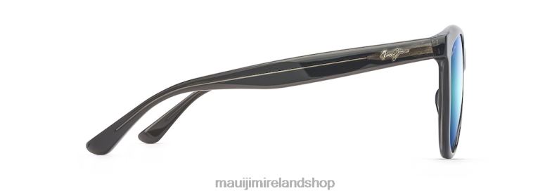 Maui Jim Sunglasses 2J26J229 | Maui Jim Glory Glory Polarized Cat Eye Sunglasses Transparent Grey/Blue Hawaii