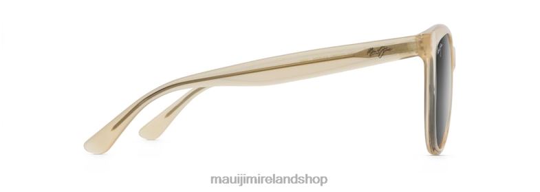 Maui Jim Sunglasses 2J26J231 | Maui Jim Glory Glory Polarized Cat Eye Sunglasses Milky Almond/Neutral Grey