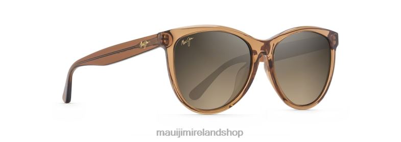 Maui Jim Sunglasses 2J26J232 | Maui Jim Glory Glory Polarized Cat Eye Sunglasses Transparent Cinnamon/HCL Bronze