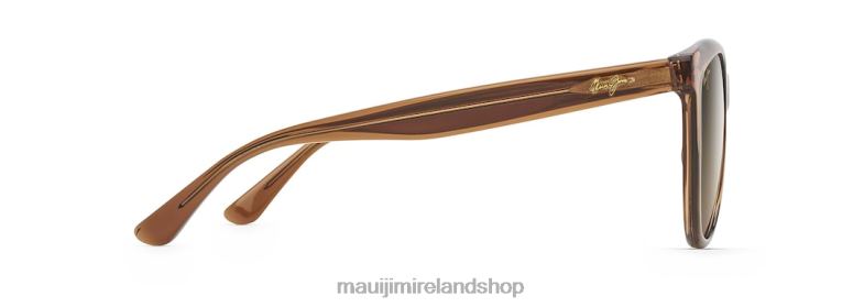 Maui Jim Sunglasses 2J26J232 | Maui Jim Glory Glory Polarized Cat Eye Sunglasses Transparent Cinnamon/HCL Bronze