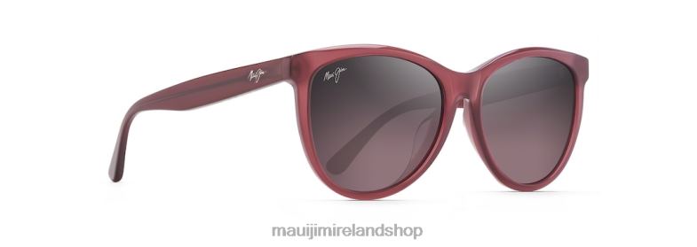 Maui Jim Sunglasses 2J26J233 | Maui Jim Glory Glory Polarized Cat Eye Sunglasses Transparent Milky Raspberry/Rose