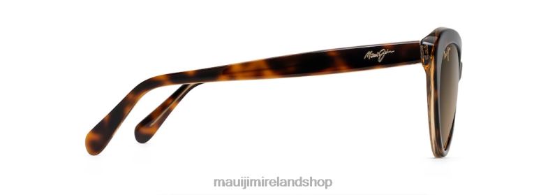 Maui Jim Sunglasses 2J26J244 | Maui Jim Kalani Polarized Cat Eye Sunglasses Dark Tortoise with Caramel Interior/HCL Bronze