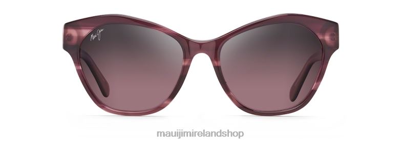 Maui Jim Sunglasses 2J26J278 | Maui Jim Kila Polarized Cat Eye Sunglasses Plum with Dusty RoseInterior/Rose
