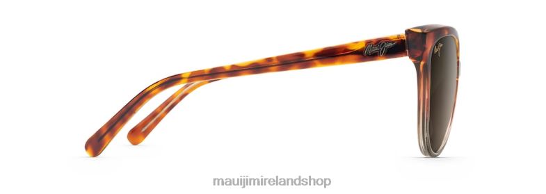 Maui Jim Sunglasses 2J26J374 | Maui Jim Olu Polarized Cat Eye Sunglasses Tortoise with Tan/HCL Bronze