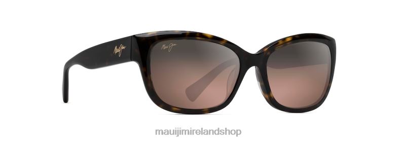Maui Jim Sunglasses 2J26J398 | Maui Jim Plumeria Polarized Cat Eye Sunglasses Dark Tortoise/Rose