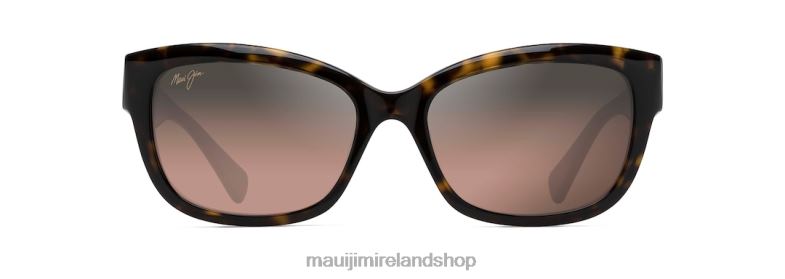 Maui Jim Sunglasses 2J26J398 | Maui Jim Plumeria Polarized Cat Eye Sunglasses Dark Tortoise/Rose