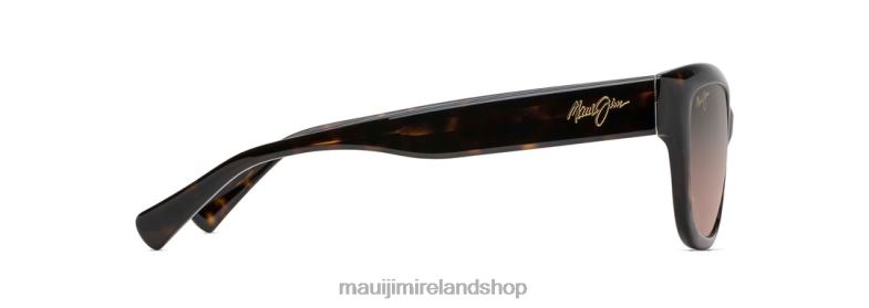 Maui Jim Sunglasses 2J26J398 | Maui Jim Plumeria Polarized Cat Eye Sunglasses Dark Tortoise/Rose