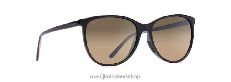 Maui Jim Sunglasses 2J26J402 | Maui Jim Ocean Polarized Cat Eye Sunglasses Tortoise with Peacock/HCL Bronze