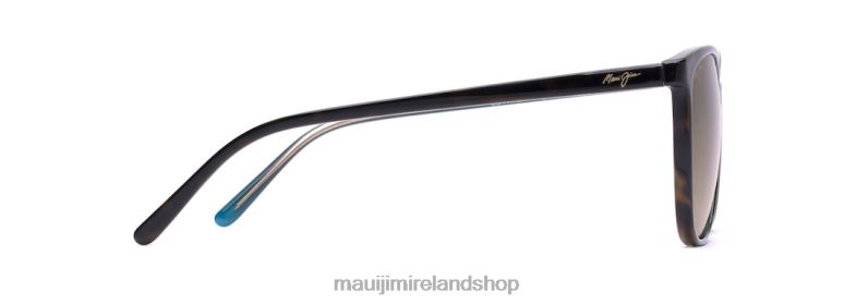 Maui Jim Sunglasses 2J26J402 | Maui Jim Ocean Polarized Cat Eye Sunglasses Tortoise with Peacock/HCL Bronze
