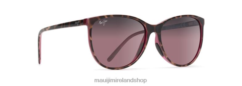 Maui Jim Sunglasses 2J26J403 | Maui Jim Ocean Polarized Cat Eye Sunglasses Tortoise with Raspberry/Rose