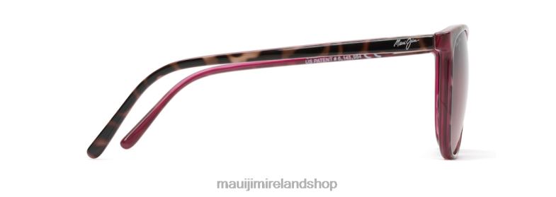 Maui Jim Sunglasses 2J26J403 | Maui Jim Ocean Polarized Cat Eye Sunglasses Tortoise with Raspberry/Rose