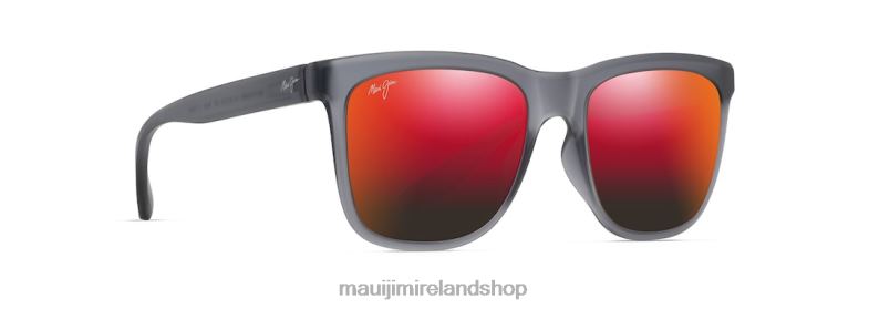 Maui Jim Ireland 2J26J36 | Maui Jim Pehu Polarized Classic Sunglasses Translucent Matte Grey/HAWAII LAVA