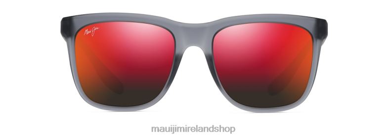 Maui Jim Ireland 2J26J36 | Maui Jim Pehu Polarized Classic Sunglasses Translucent Matte Grey/HAWAII LAVA