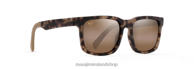 Maui Jim Ireland 2J26J88 | Maui Jim Stone Shack Polarized Classic Sunglasses Matte Havana Tortoise with Tan tips/HCL Bronze