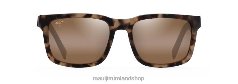 Maui Jim Ireland 2J26J88 | Maui Jim Stone Shack Polarized Classic Sunglasses Matte Havana Tortoise with Tan tips/HCL Bronze